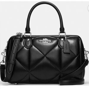 Coach Rowan Satchel With Puffy Diamond Quilting